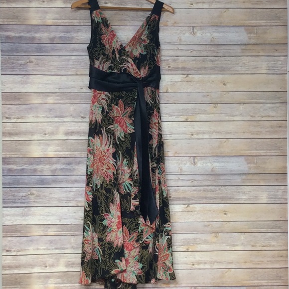 Evan Picone Dresses & Skirts - Evan Picone Women's Asian Floral Side-sash Dress